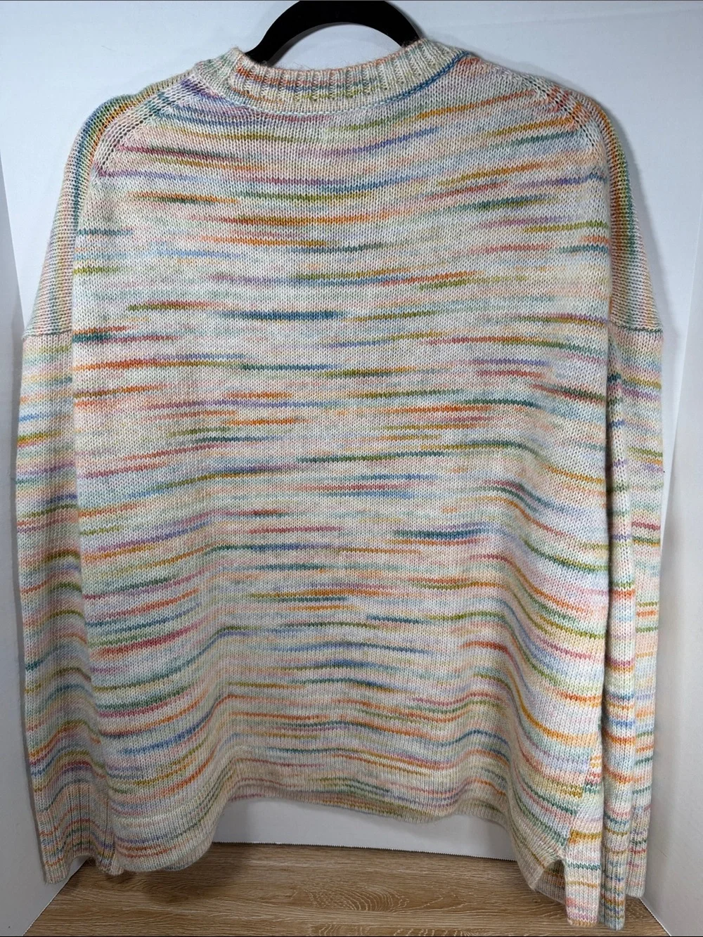J. Crew Cream Multicolor Crewneck Sweater